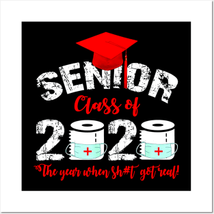 Senior Class Of 2020 Quarantine Toilet Paper Graduation Posters and Art